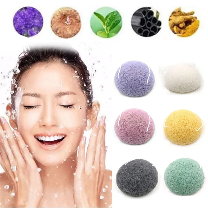 1 шт. натуральная губка для очищения лица Konjac Konnyaku Puff Высококачественная