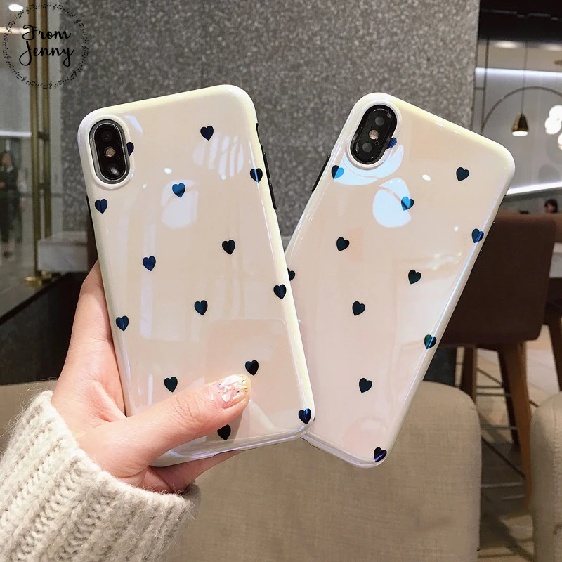 От Jenny Laser White lily Love Heart чехол для телефона iPhone6 6s 7 8 Plus 8plus X 4 дюймов 5 + мягкая задняя