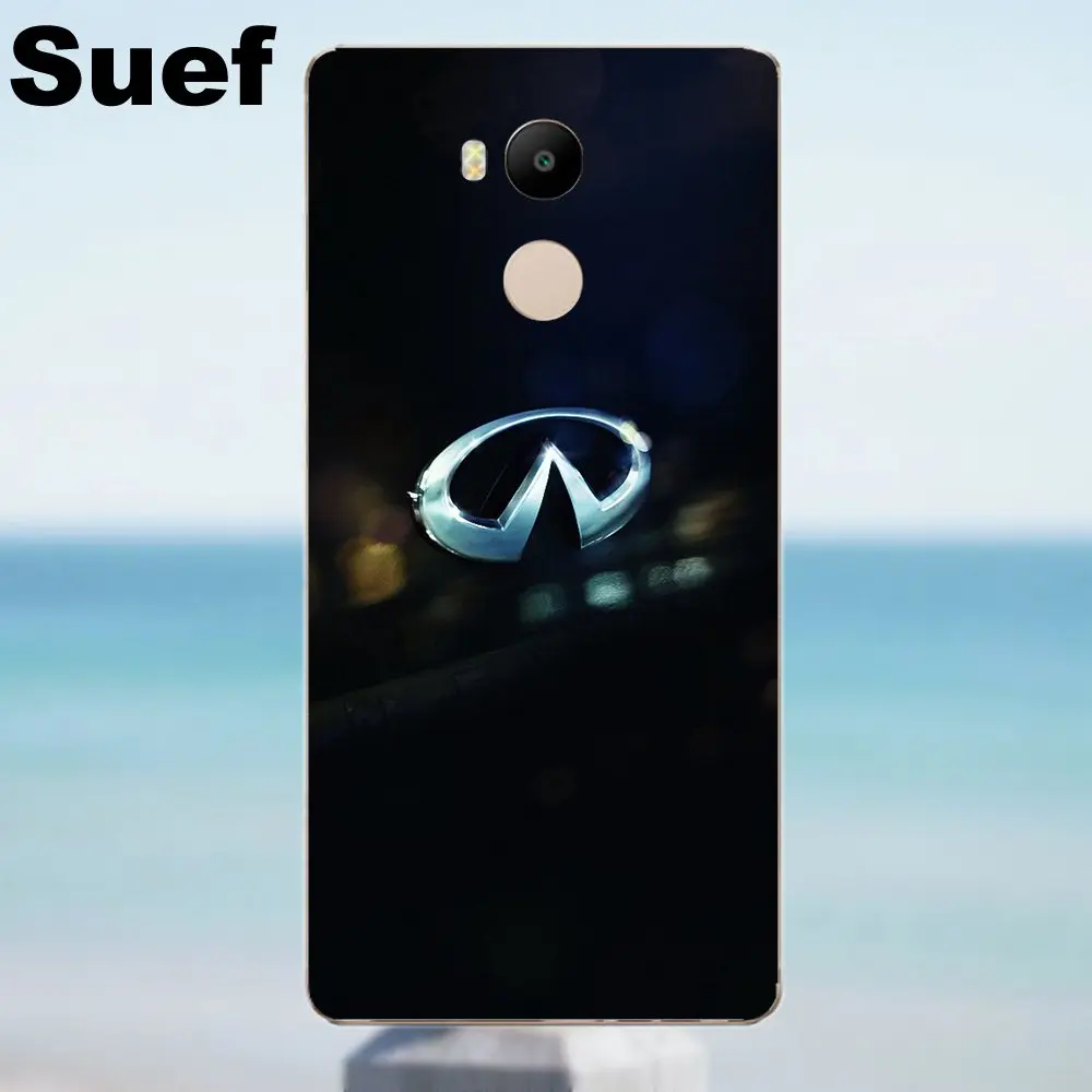 Suef мягкий чехол для телефона автомобиля Infiniti логотип Xiaomi Redmi 4 3 3S Pro Mi3 Mi4 Mi4i Mi4C Mi5 Mi5S