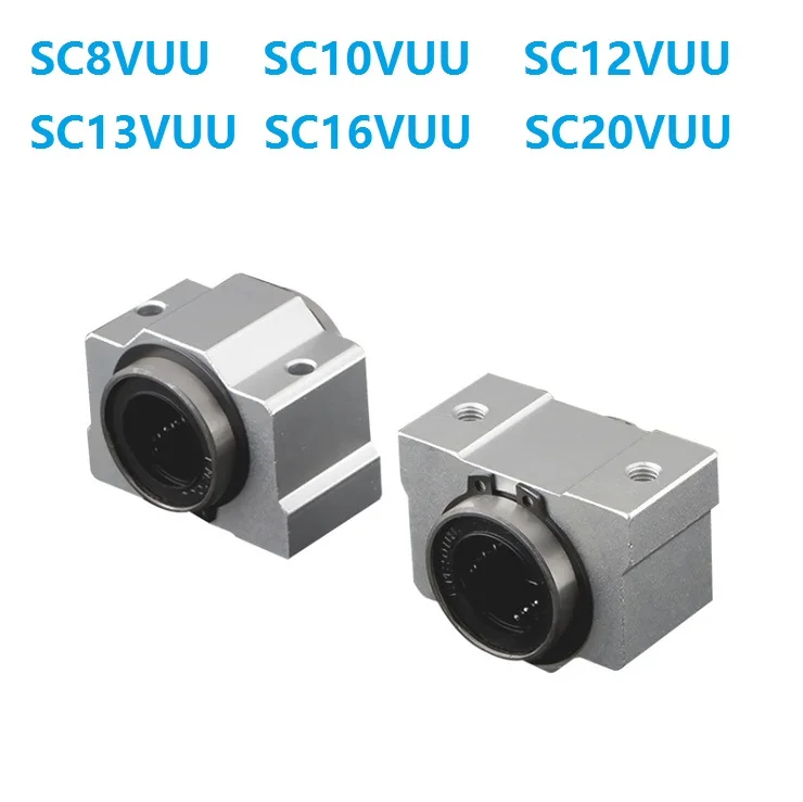 10 шт./лот SC8VUU SC10VUU SC12VUU SC13VUU SC16VUU SC20VUU Линейный Корпус линейный подшипник скользящие