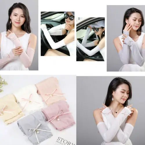 AU Ice Silk поступление Солнцезащитная манжета для женщин верховой езды летние