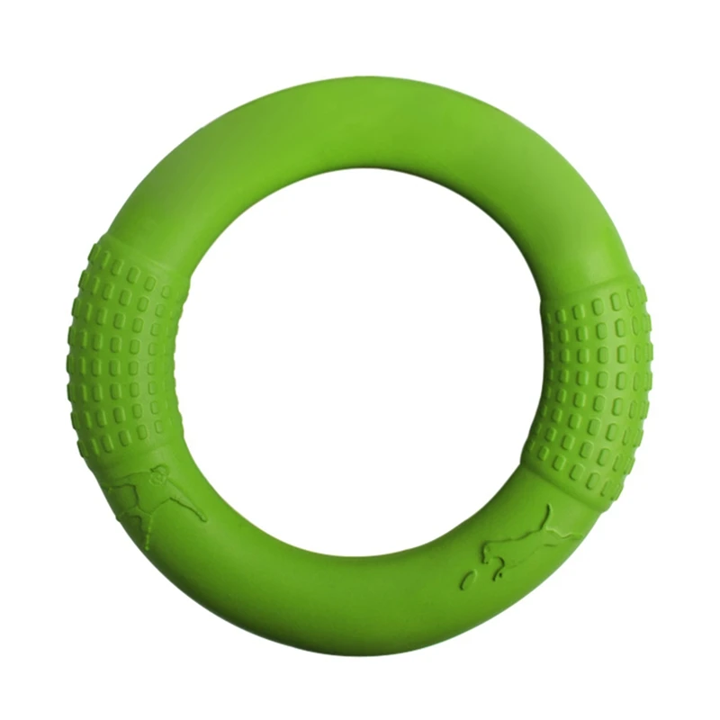 Зеленый Собака летающие диски кольцо для домашних животных Интерактивная жевательная игрушка кусание зубов чистая плавающая жевательная игрушка Щенок забавные игровые принадлежности для обучения - Цвет: Зеленый