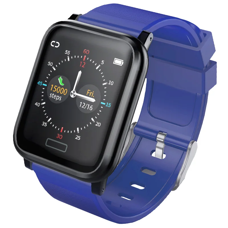 Navy Blue L8star B1 Смарт Браслет часы пульсометр крови кислород SMS напоминание Дайвинг Плавание Бег Фитнес Спорт трекер - Цвет: Navy Blue