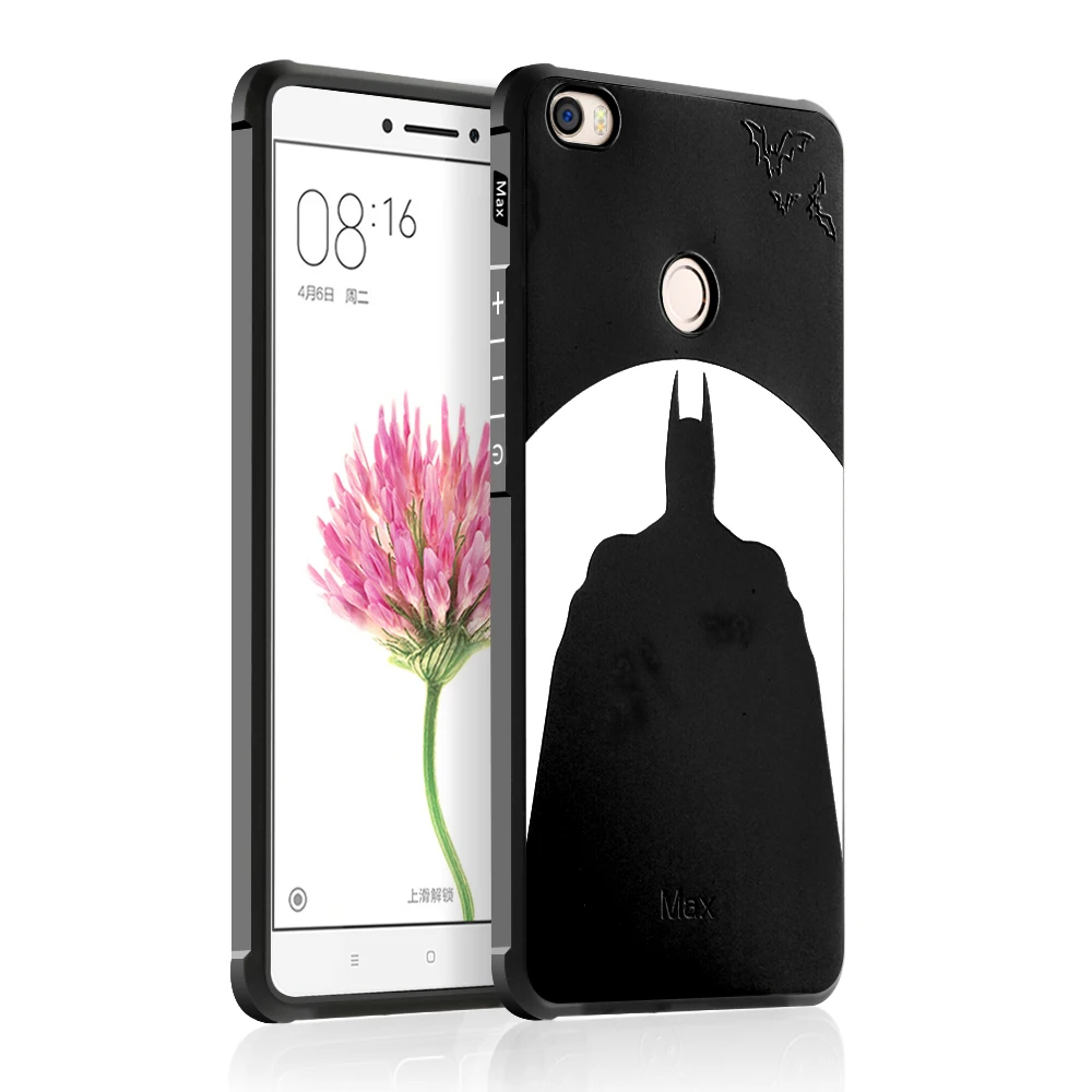 Case For Xiaomi Mi Max Cover 3D relief painted Frosted Shockproof soft jelly phone Funda 6.44&quot kimTHmall |
