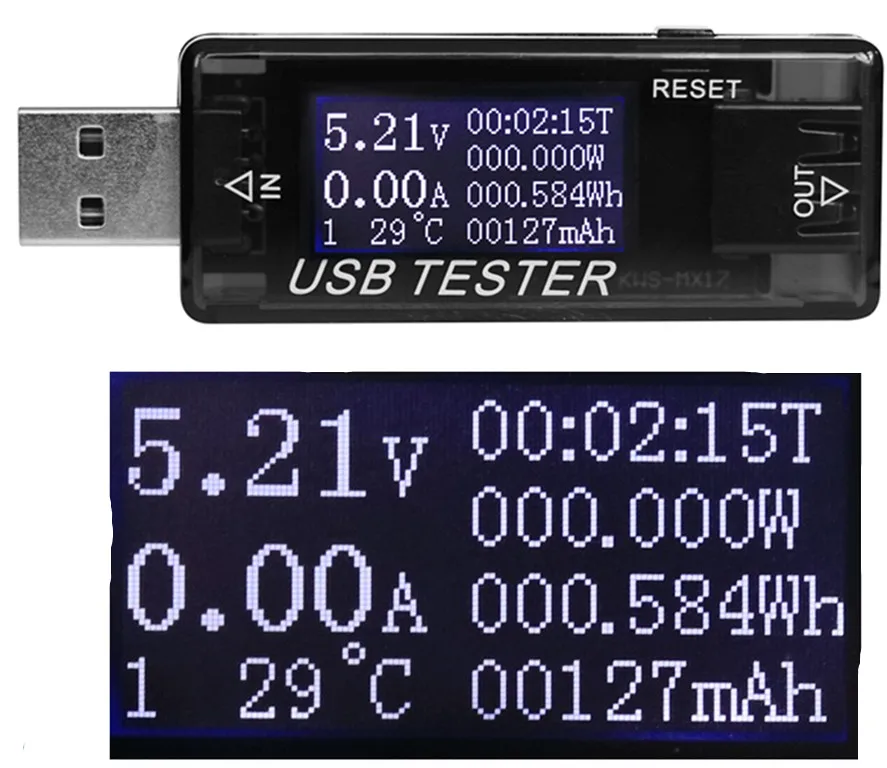 USB тестер 4 ~ 30 В постоянного тока Вольтметр Амперметр измеритель напряжения