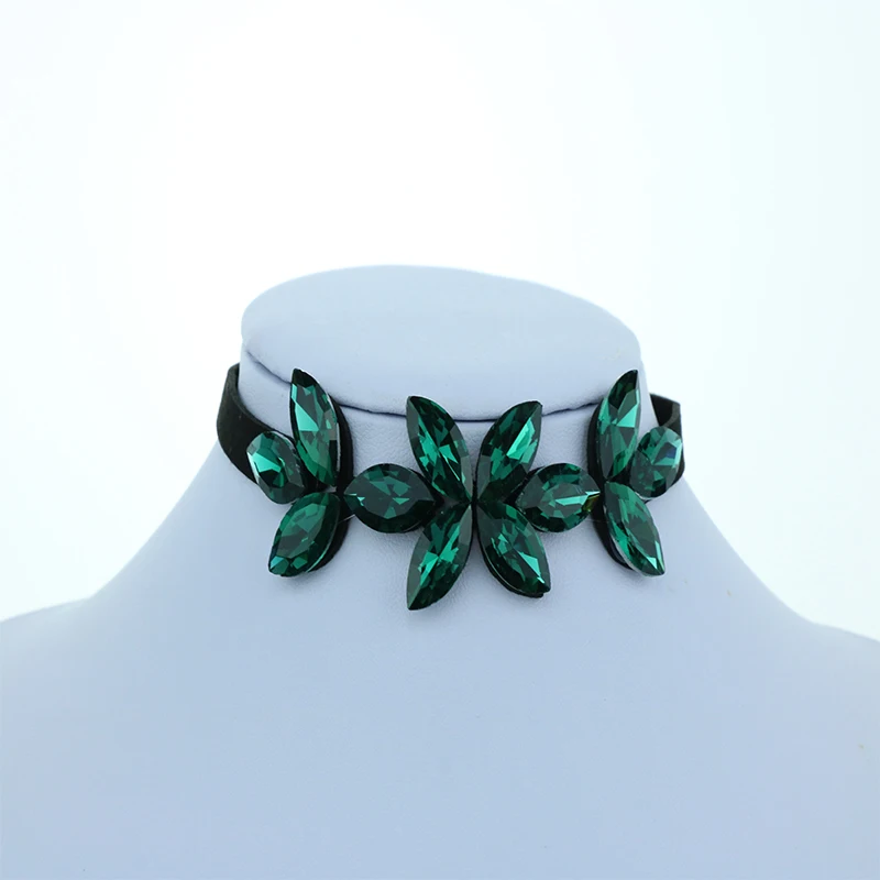 Новый стиль модный тренд ожерелье супер флэш Стиль Стекло Стильный глаз костяная