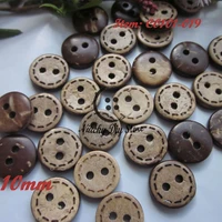 loose buttons 100pcs 50pcs 10mm 15mm dotted line coconut shell baby buttons children clothing decorative sewing accessories