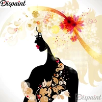 dispaint full squareround drill 5d diy diamond painting flower woman embroidery cross stitch 3d home decor a10812