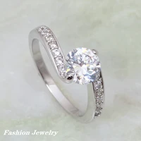 brand designer silver color overlay swiss cubic zirconia wedding fashion cz rings size 5 75 7 7 5 ar072