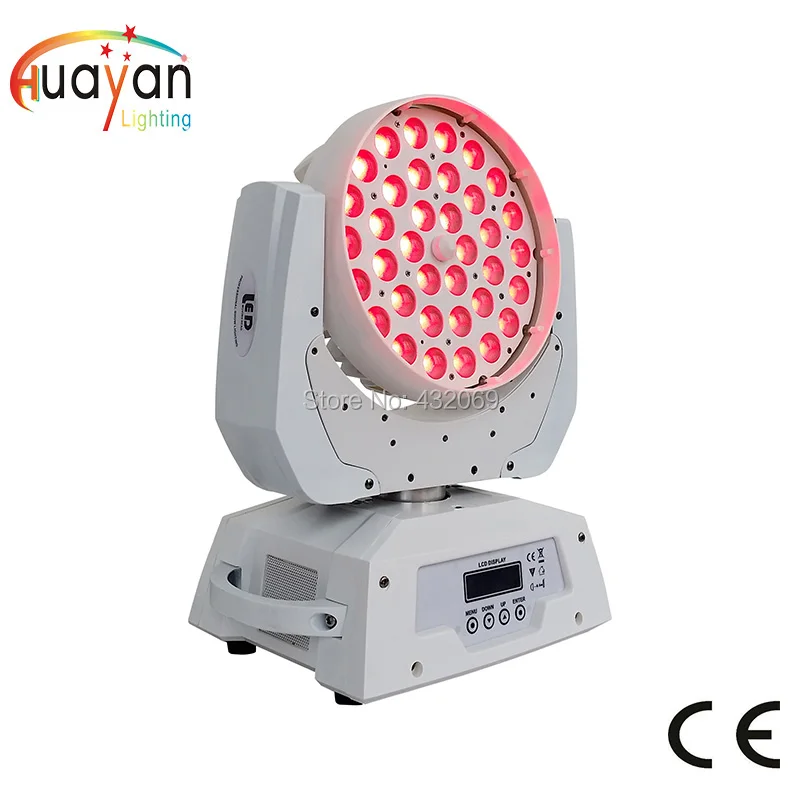 Светодиодная лампа с 3 кольцами 36*18 Вт rgbwa + uv 6 в 1|light up rave shirts|product funnyproduct lighting kit |