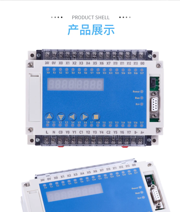 FX1N FX2N 20MR 4AD 2DA PLC контроллер со светодиодный дисплеем, RS232 RS485 Modbus RTU для Mitsubishi FX PLC