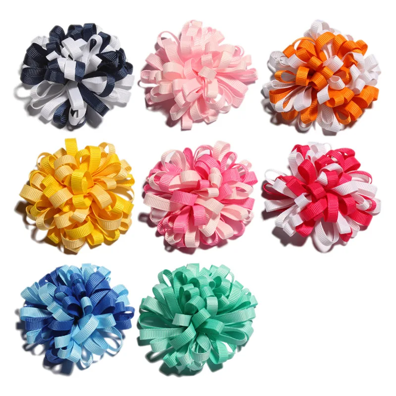 120PCS 8CM Newborn Handmade Heads Artificial Flowers For Wedding Fake Wreath Fabric Flowers For Decorations Headbands