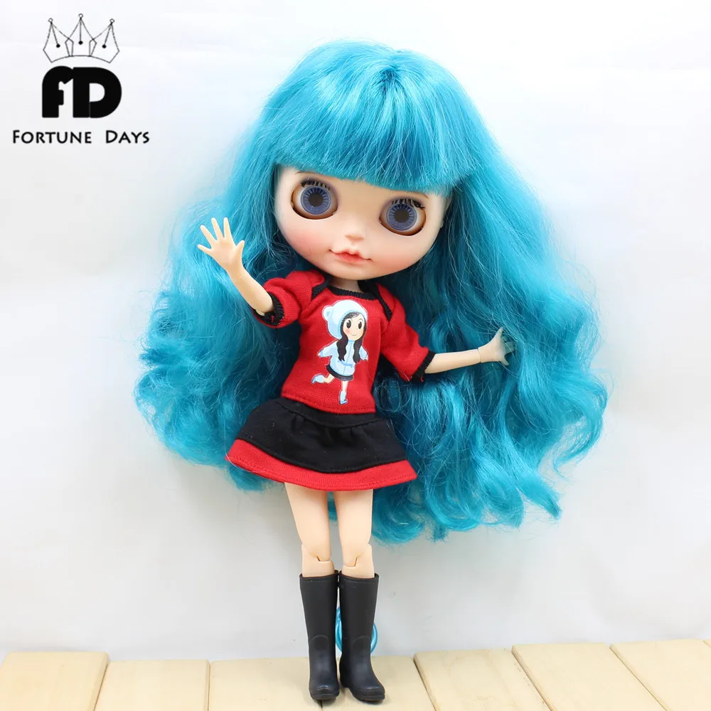 Blyth Doll icy joint body красный костюм зимнее платье
