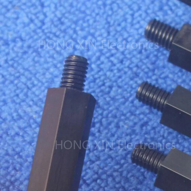 M4 * 15 + 6 черный 1 шт. нейлоновая прокладка стандартная пластиковая Мужская-Женская