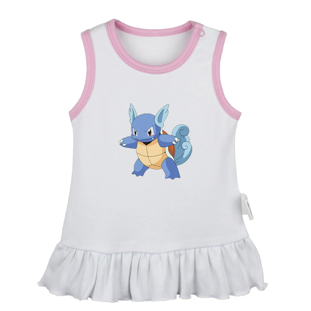 JaBabyYS664W Милый Покемон Togepi Jigglypuff Chansey Ditto Gengar Lickitung платья для новорожденных девочек платье без рукавов для малышей Одежда для младенцев - Цвет: JaBabyYS664W