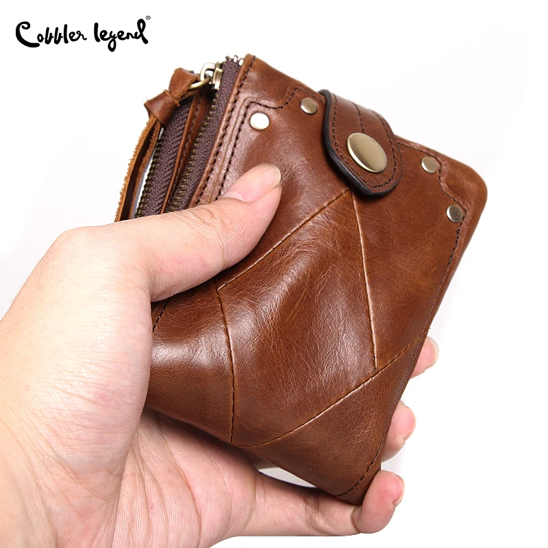 Cobbler Legend мужской небольшой бумажник на молнии мужские кошельки короткий