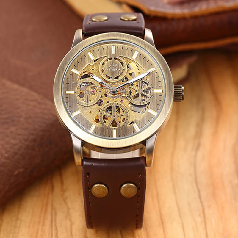 SHENHUA 2018 horloges mannen автоматический часы Мужские механические наручные Винтаж