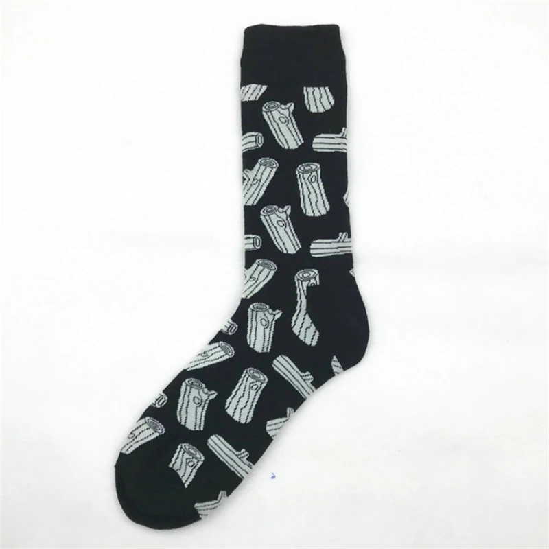 Moda Socmark Новые хип-хоп хлопковые мужские носки Harajuku Happy Funny Ax Leaf Comb нарядные носки для мужчин Свадебные Рождественские подарки