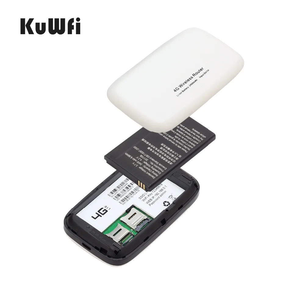 Мобильный роутер KuWFi разблокированный 150 Мбит/с LTE Wi-Fi точка доступа 4G