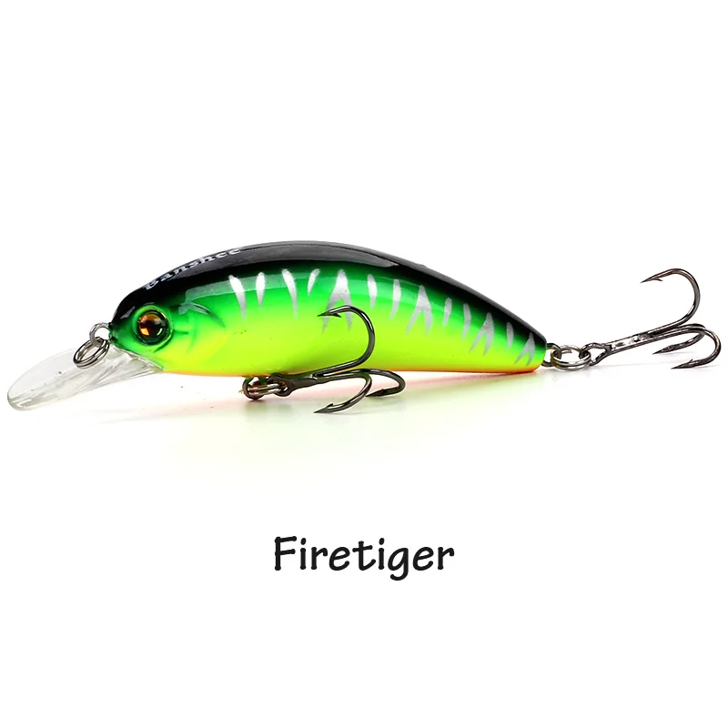 Firetiger Banshee 65 мм 9,3 г плавающий Воблер для рыбной ловли, приманки для ловли окуня, Троллинг, искусственная приманка для щуки, чудаки/жесткие воблеры, Черный Гольян - Цвет: Firetiger