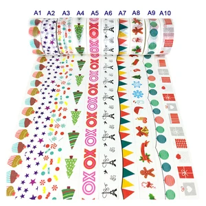 2018 Рождественская подарочная упаковка, Маскировочные ленты для декоративных искусств, набор для детей, сделай сам, скрапбукинг, Рождественская елка Dec