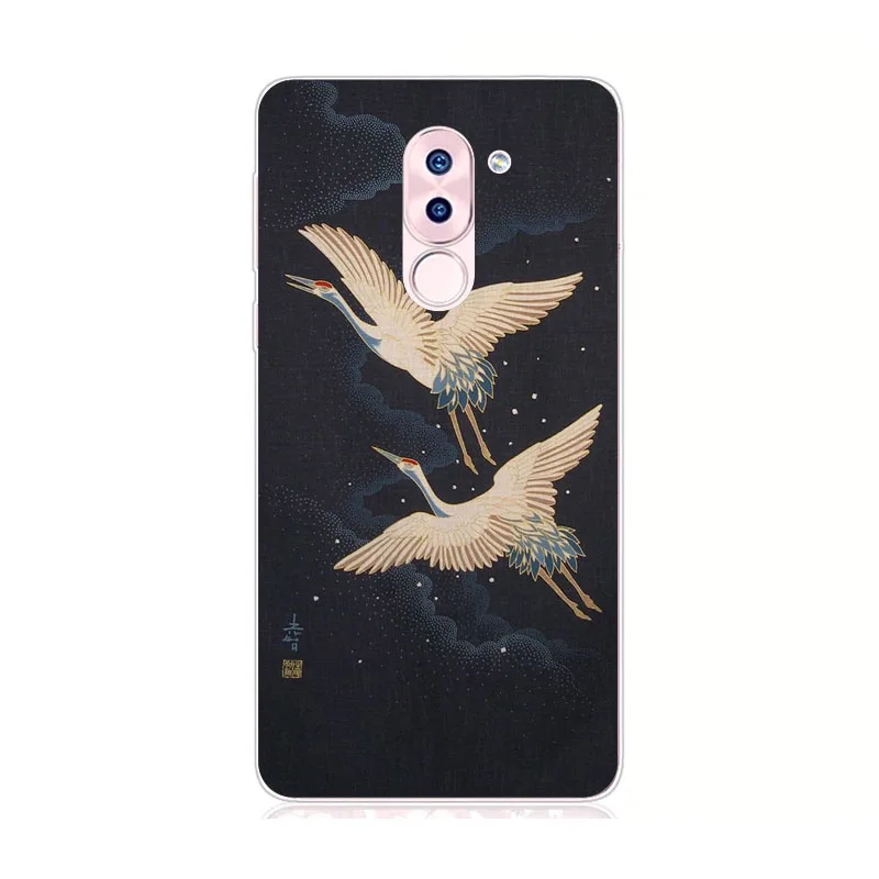 Huawei mate 9 lite Case Silicon tigon beast Painting Soft TPU Back Cover for Protect Phone cases shell |