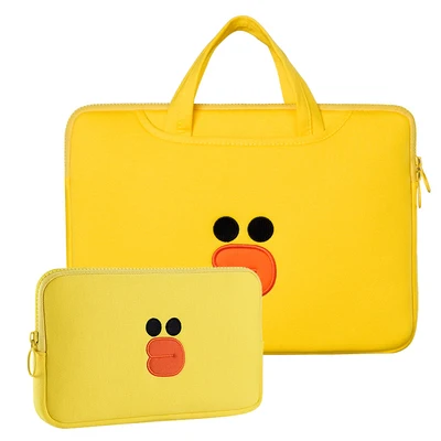 Yellow Милая сумка для ноутбука Dell Asus lenovo hp acer, сумка для компьютера 11 12 13 14 15 дюймов для Macbook Air Pro, ноутбук 15,6, чехол - Цвет: Yellow