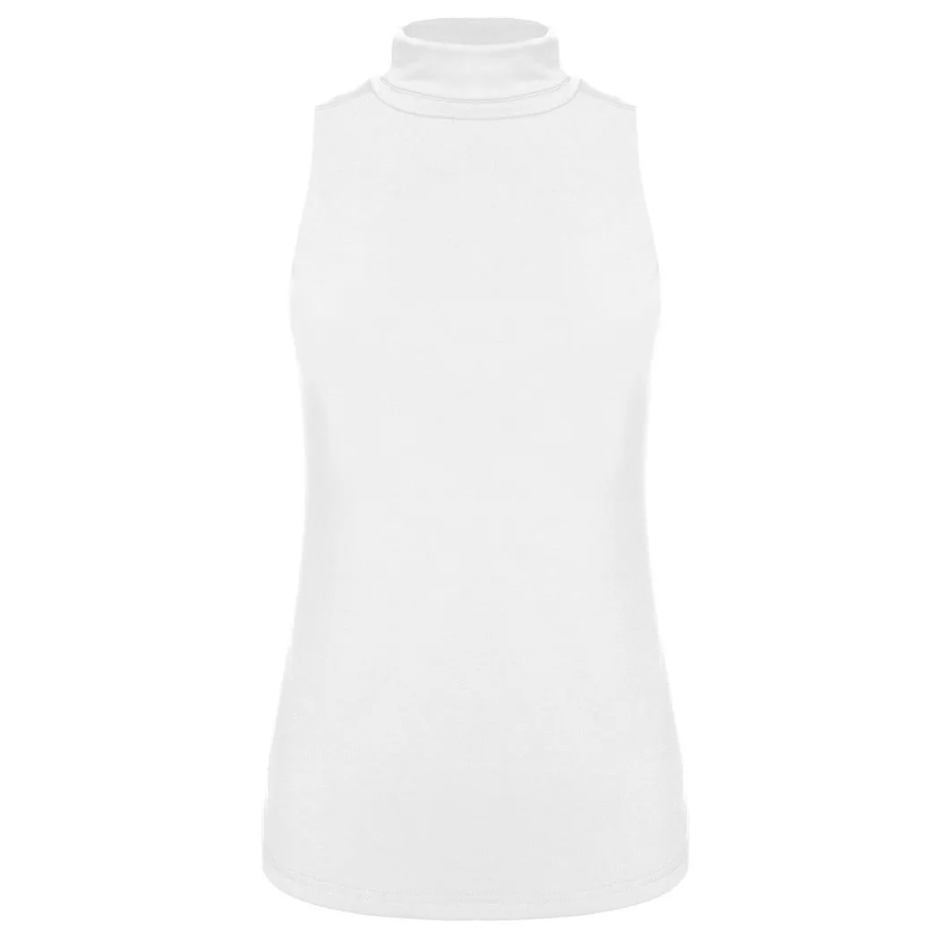 2017 Direct Selling Real Turtleneck Spandex Cotton Blusa Camisetas Women Turtle Neck Sleeveless Solid Slim Stretch Casual Tops | Женская