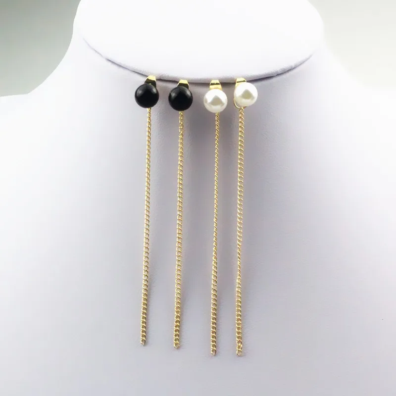 Модные женские серьги с имитацией жемчуга модные брендовые длинные цепочки