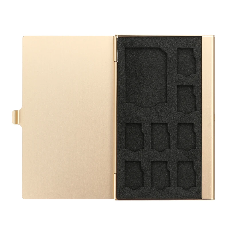 Алюминиевый Портативный SIM Micro Pin SIM карта Nanocard карта памяти TF карта SDcard Коробка Для Хранения Чехол защитный держатель Серебряный