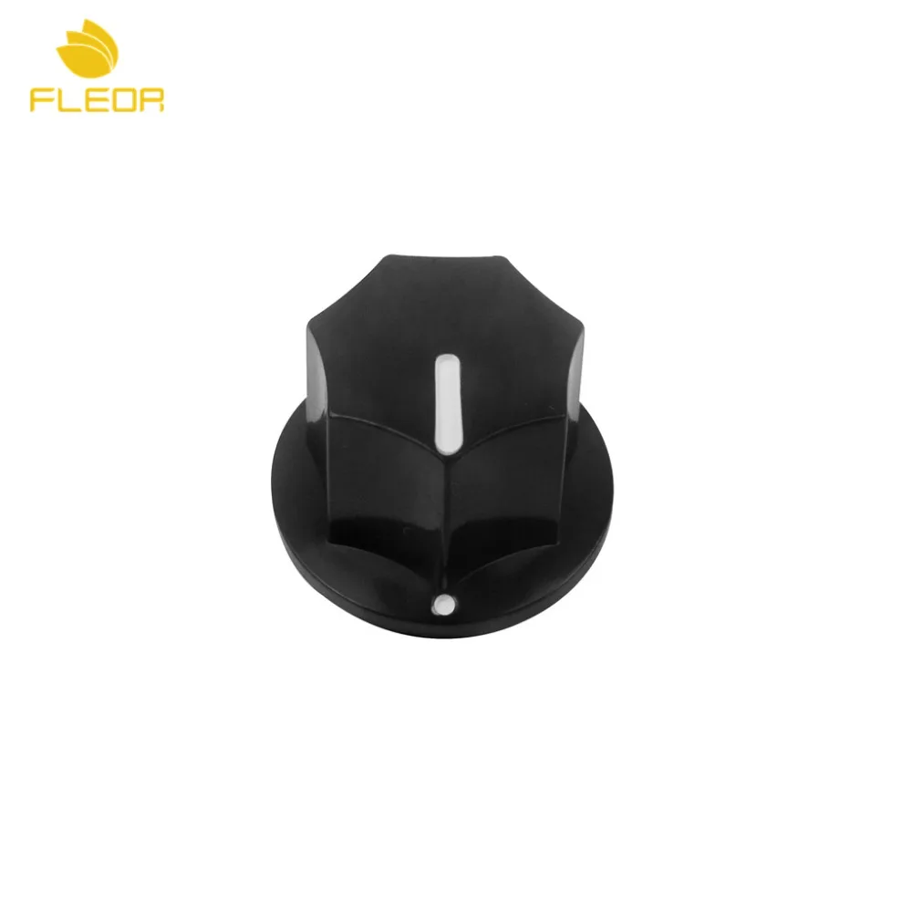 FLEOR 50pcs Plastic Black Bass Guitar Knobs Amp Control Big Size | Спорт и развлечения