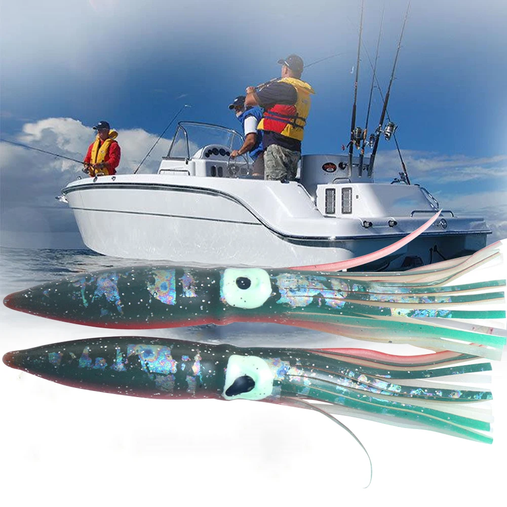 2 шт. воблер форма осьминога Портативный ПВХ искусственный Профессиональный