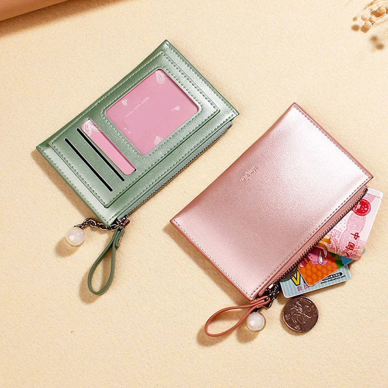 Перламутровый кожаный маленький кошелек женские роскошные Брендовые мини