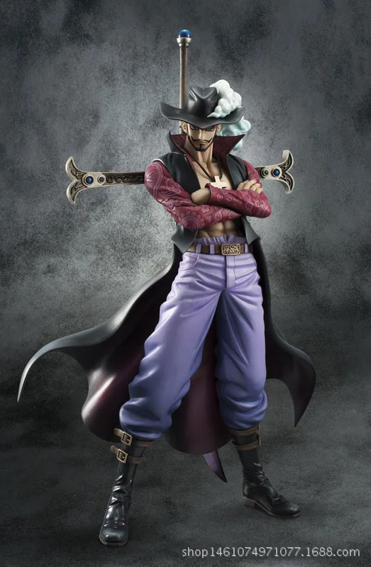 Аниме ONE PIECE собирать фигурка Dracule Mihawk ПВХ Модель Рисунок игрушки подарки для