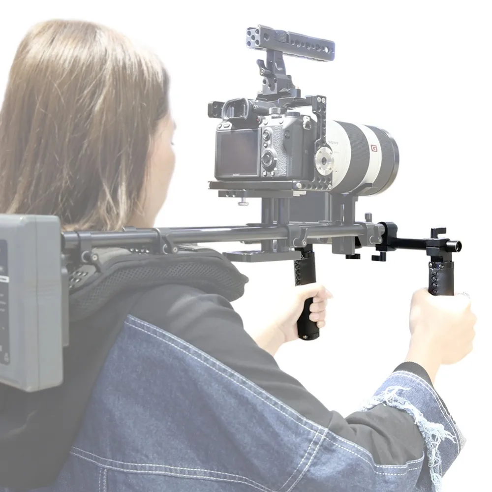 Наплечная рукоятка NICEYRIG для DSLR камеры рельсовый Риг 15 мм камеры|Клетки камер| |