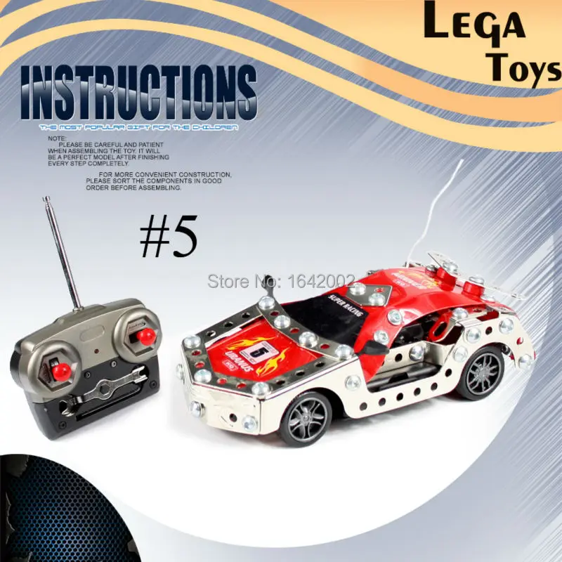 4CH Радиоуправляемый автомобиль металлический сборный мини скоростной гоночный