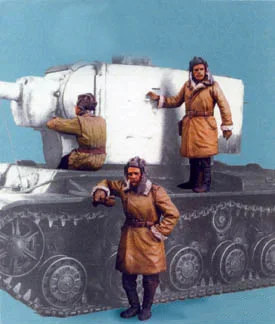 1/35 шкала Неокрашенная полимерная фигура Совет танкеров 3 фигурки | Игрушки и