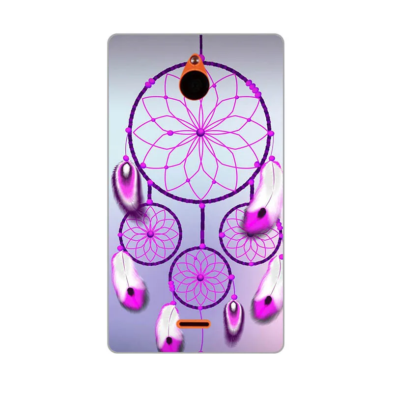 Чехол для Nokia X2 X2DS Dual SIM RM-1013 задняя крышка цветок Coque пластик напечатанный Кот Сова чехол для телефона с рисунком в виде животного для Nokia X2