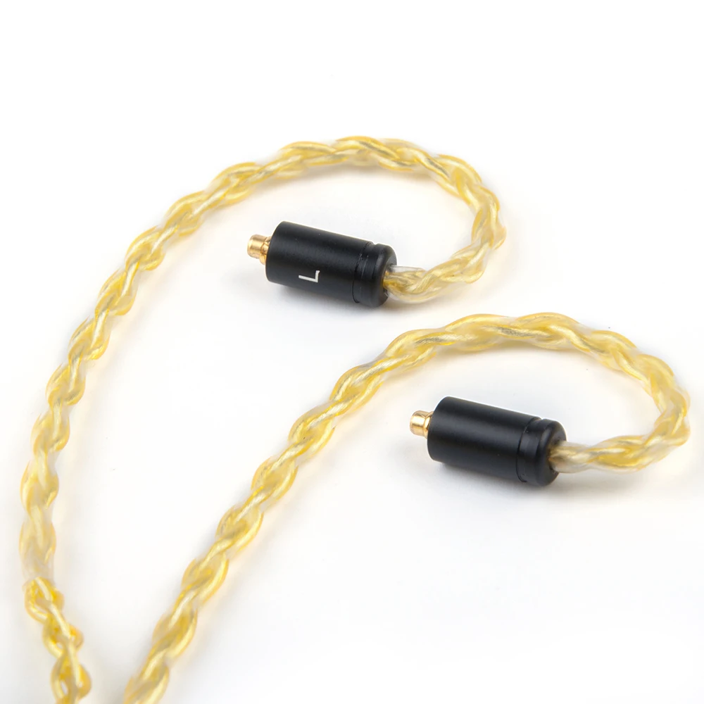 Ak Hand Made чистый позолоченный кабель 8 ядер обновление наушников с разъемами MMCX