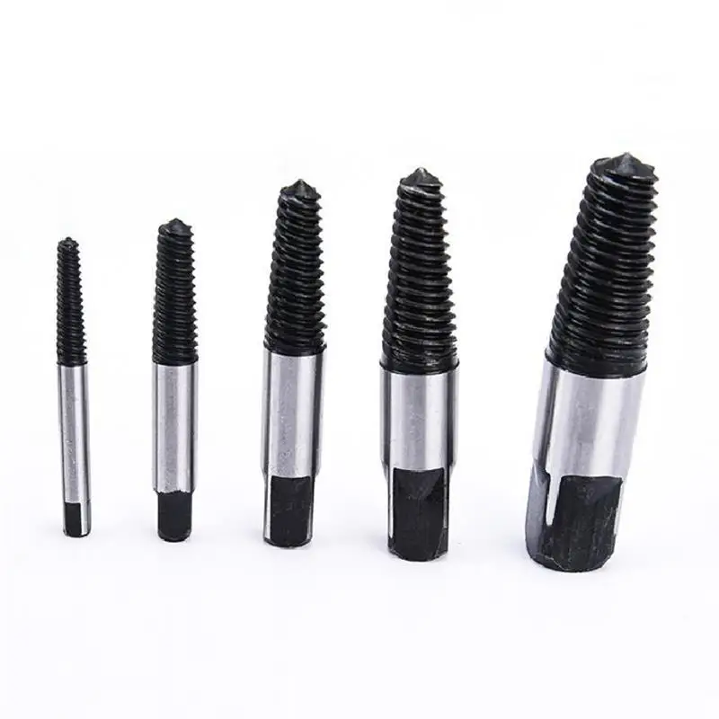 

Screw Extractor 5PCS Car-styling Storage Box thread removal tools Drill Bits Guide Broken Damaged Bolt Remover