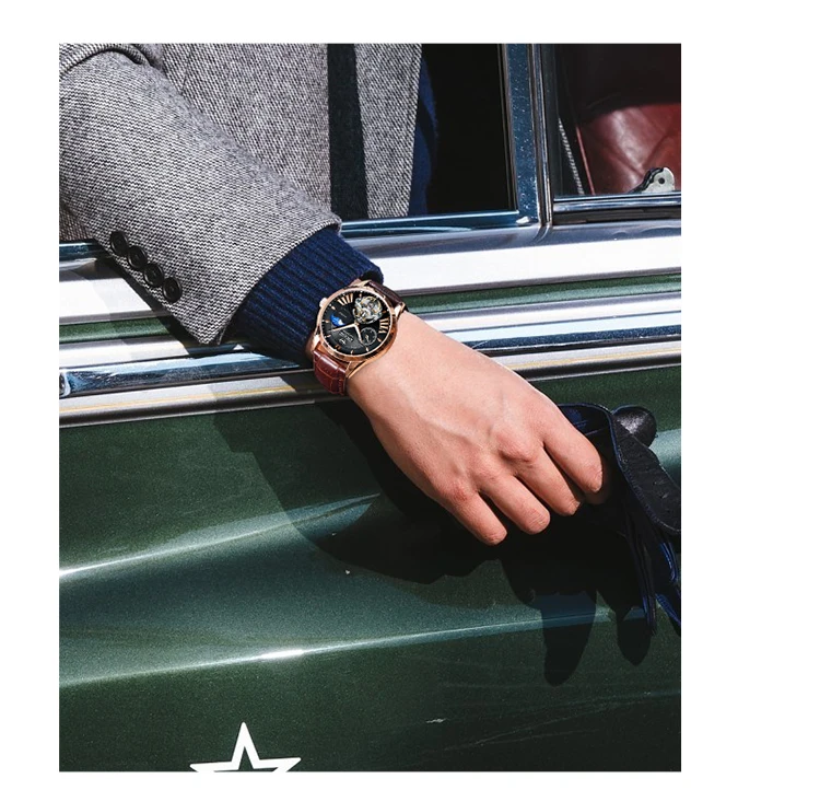 AILANG качественные мужские часы Tourbillon Мужские автоматические швейцарские дизельные часы мужские светящиеся водонепроницаем