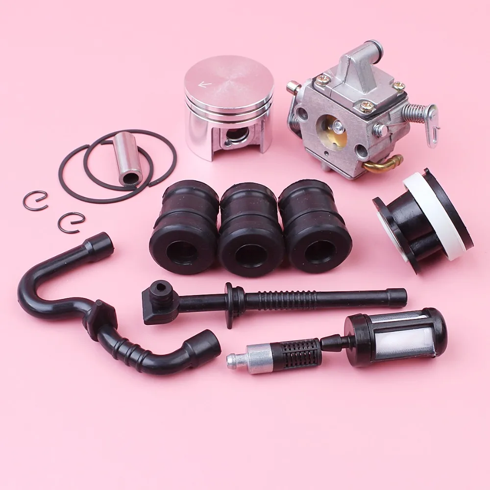 Карбюратор 38 мм поршня для Stihl MS180 018 MS 180 зама C1Q S57 Carb AV буфера впускной коллектор