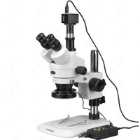 zoom stereo microscope amscope supplies 3 5x 90x zoom stereo microscope w 5mp camera 144 led 4 zone light