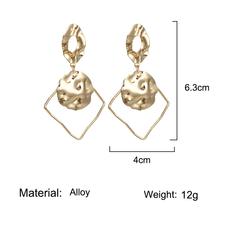 Женские серьги-подвески с геометрическим рисунком Винтажные серьги в богемном
