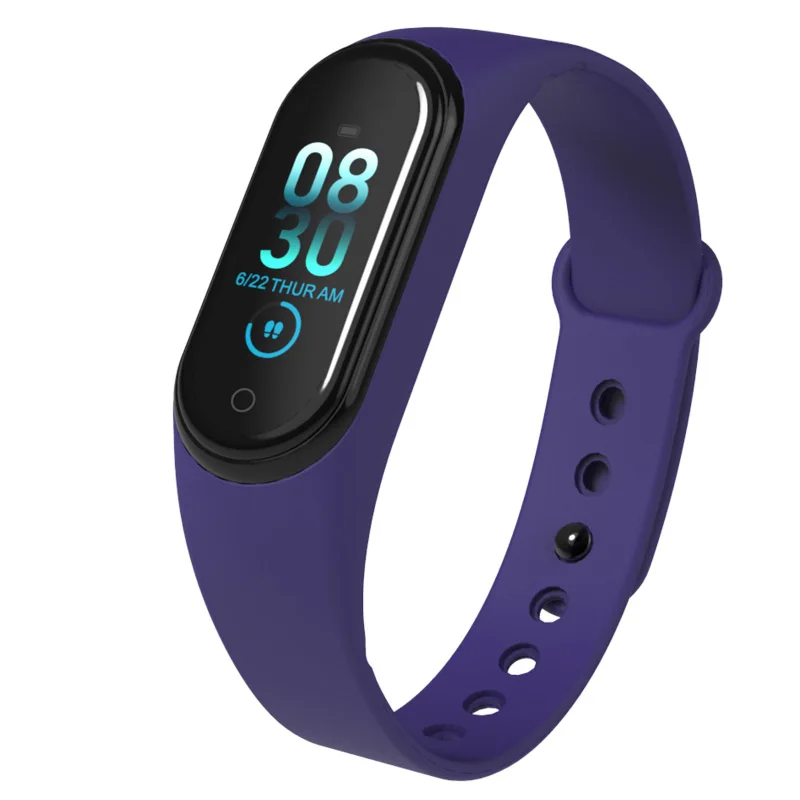 M4C blue Smart Bracelet IP67 Waterproof Fitness Tracker Band Blood Pressure Heart Rate Monito Sleep monitoring Smart Wristband - Цвет: M4C blue