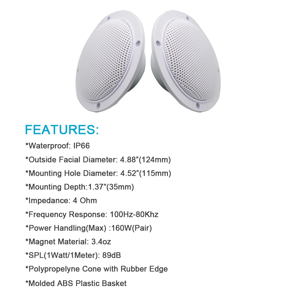 Водонепроницаемый морской стерео Bluetooth аудио радио мотоцикл звуковая система ATV UTV Mp3 плеер+ 4 дюймовые колонки+ радио антенна