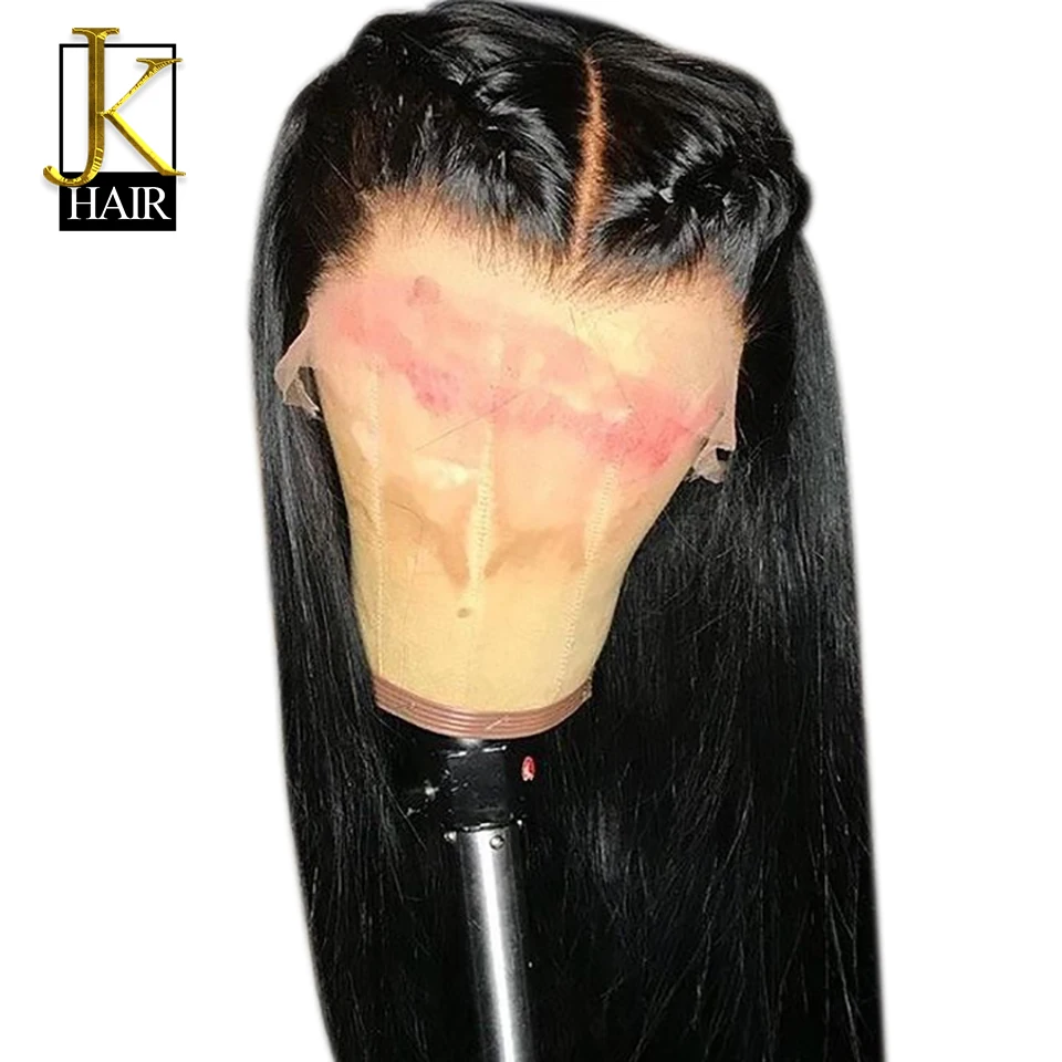 Glueless прямые волосы парик Remy бразильский синтетические на кружеве человеческие