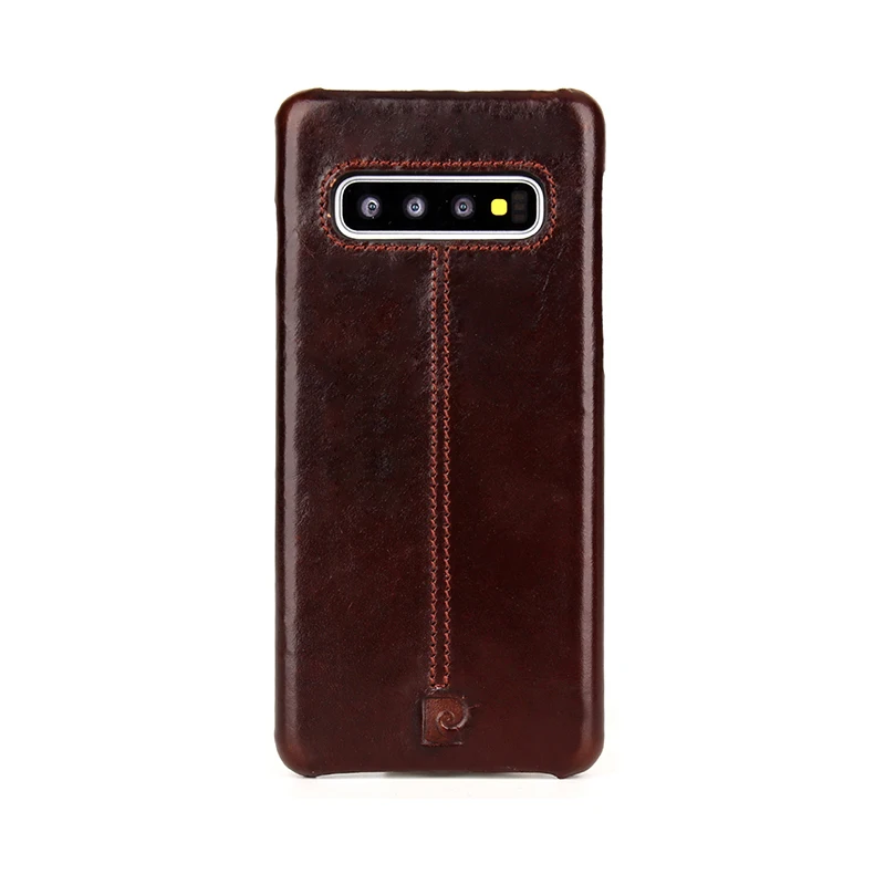 Чехол Pierre Cardin из натуральной кожи для Samusng Galaxy S10 Plus роскошный Ультратонкий чехол