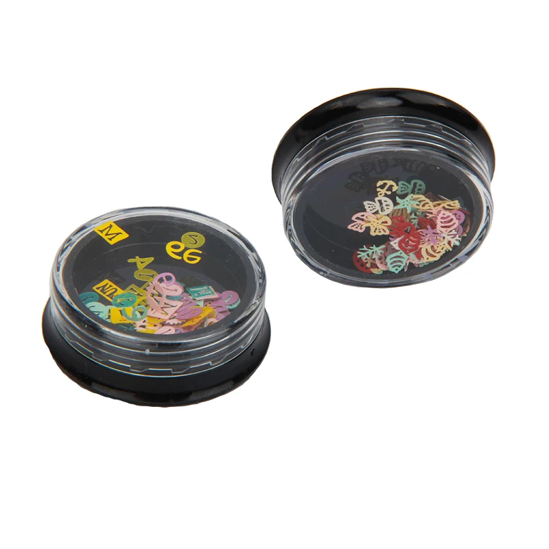 

1 Bottle Nail Art Metal Computer Flakes Ultra-thin Mixed Design Nail Sequins 3D Hollow Nail Art Decorations For DIY Manicure