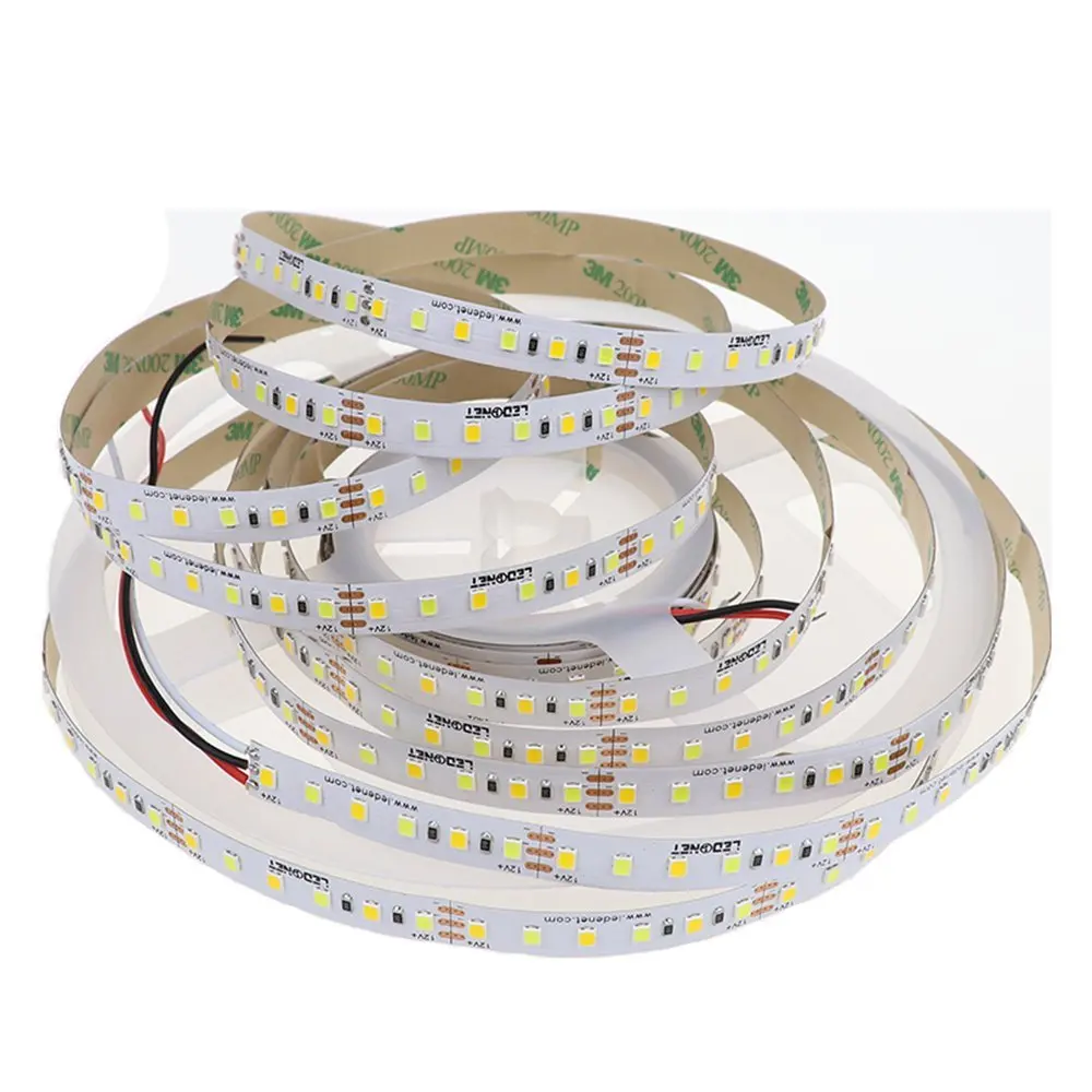 Супер яркий Водонепроницаемый IP65 2835 SMD 12 В 600 светодиодный s Би Цвет ed двойной